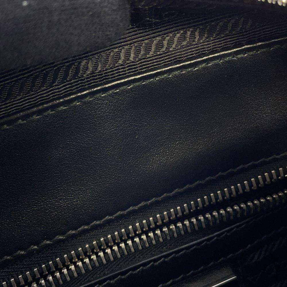 Prada Shoulder Bag Logo Saffiano Crossbody Black - Picture 6 of 12